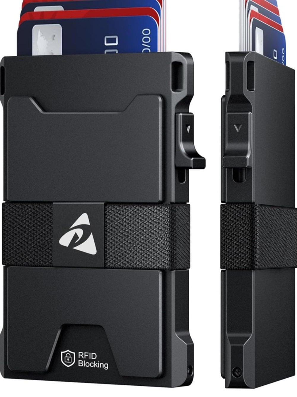 Slim RFID Blocking Card Holder Wallet - Black